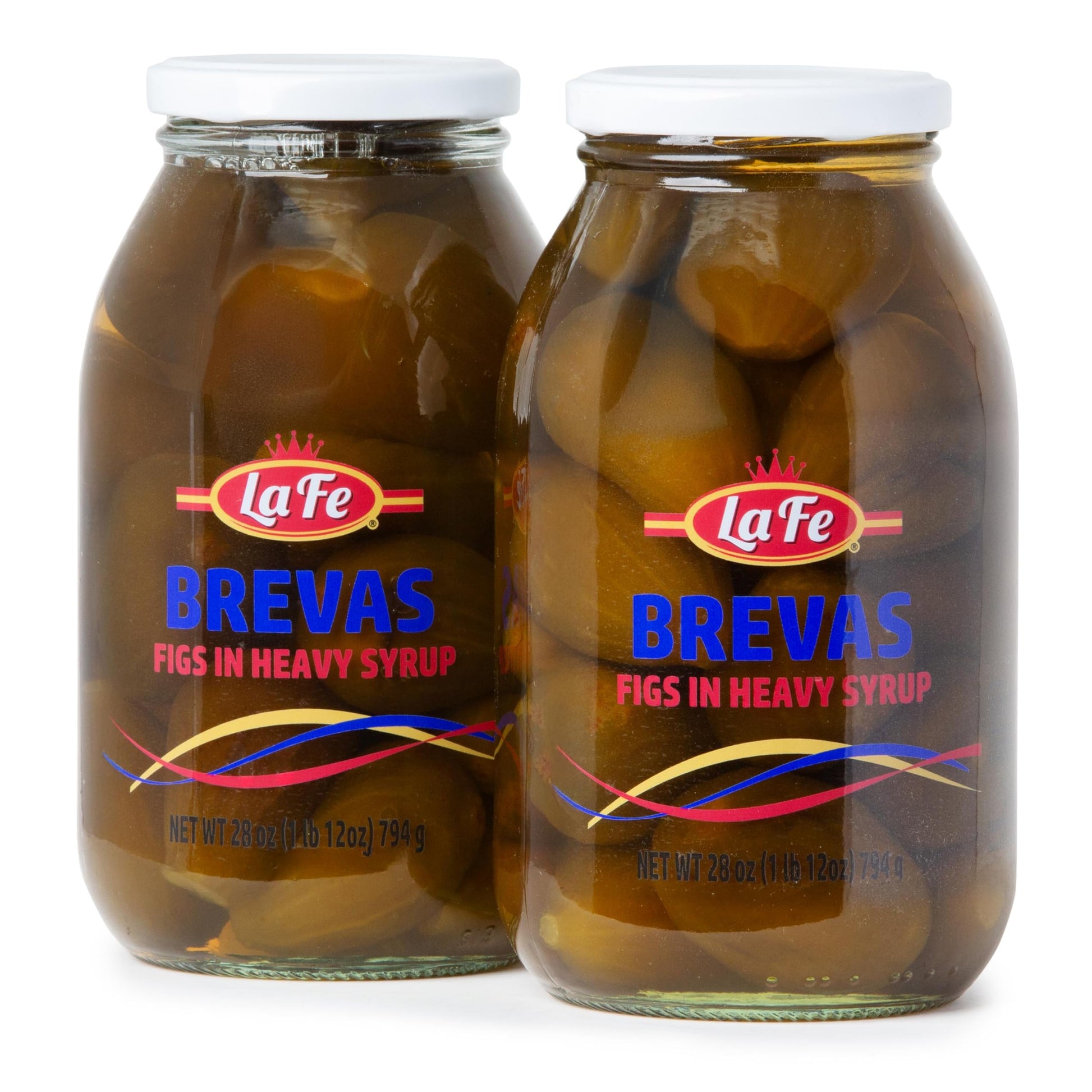 La Fe Brevas - Whole Figs In Heavy Syrup  Dulce De Brevas En Alm?Bar  Fresh Figs Fruit  Traditional Colombian Higos Frescos  Super Fruit Rich In Fiber  Vitamin A & C  Calcium & Iron  28Oz 2 Jars