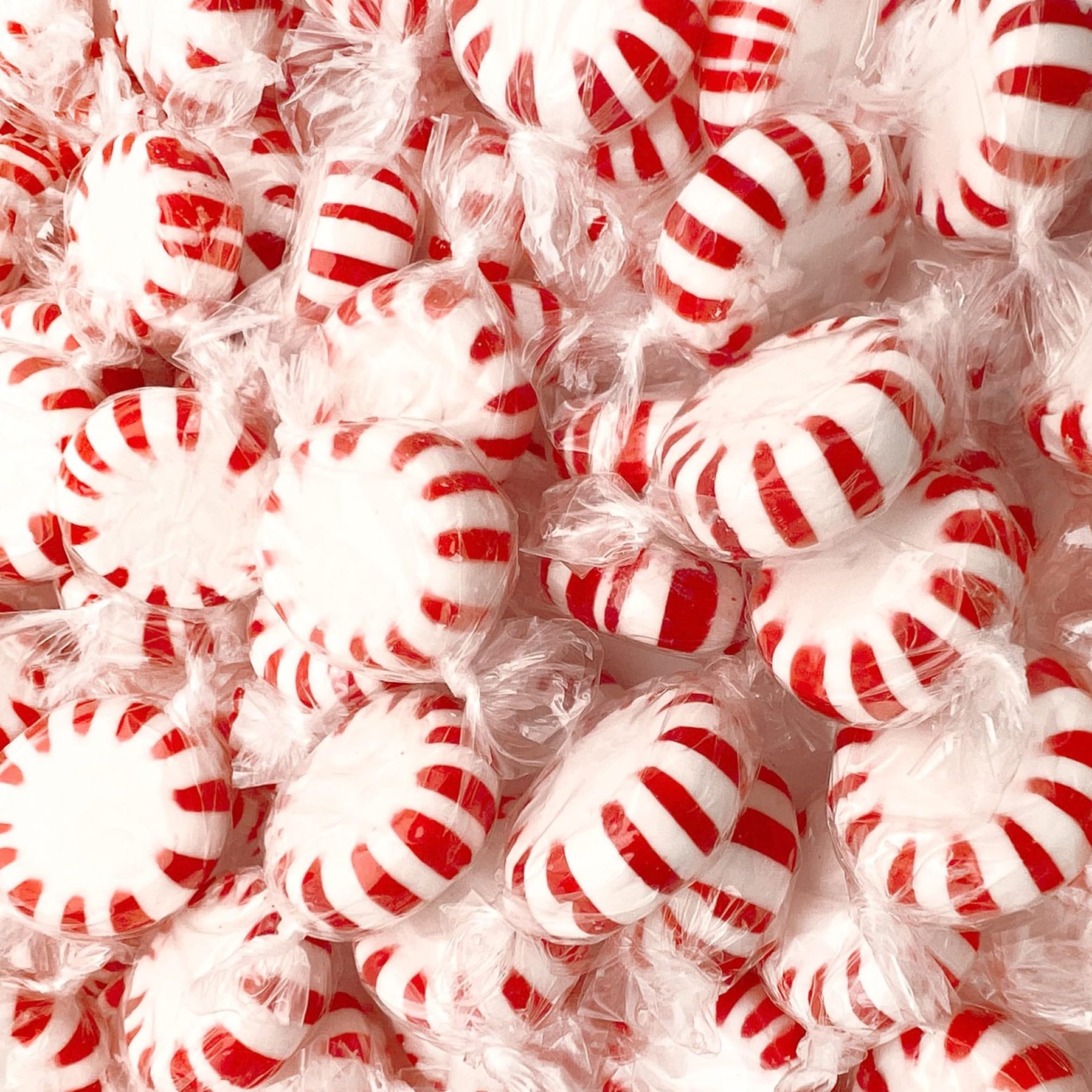 Original Individually Wrapped Starlight Mint Hard Candy (Red Peppermint Starlights, 2 Pound)