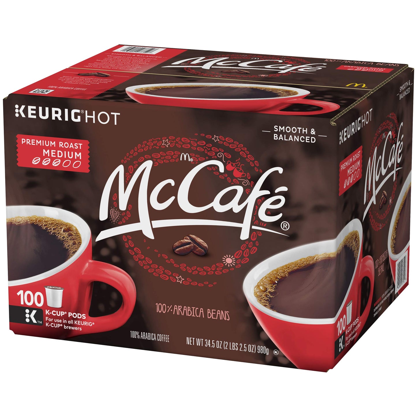 McCafé Premium Medium Roast K-Cup Coffee Pods - 100 Count (Pack of 1) - Model 4300007752