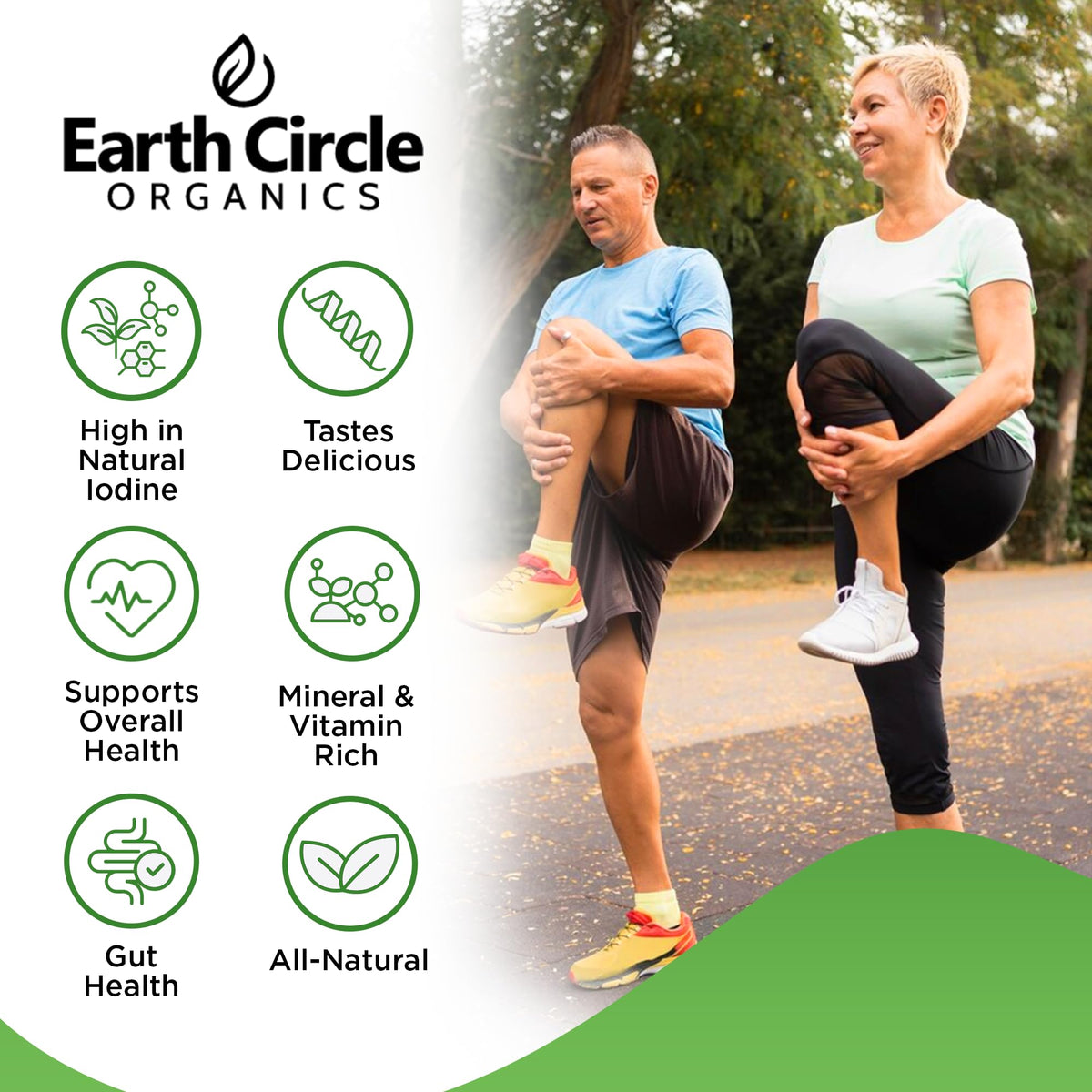 Earth Circle Organics | Organic Nori Seaweed Sheets - Raw, Unheated & Not Roasted | Grade A Certified | Vegan, Paleo, Keto Frien