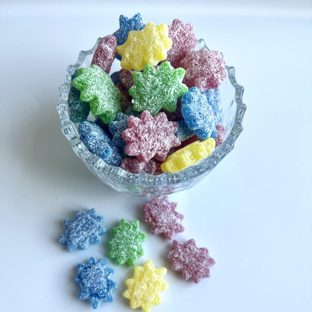 Assorted Bursts Sour Stars Gummy Candy 1 Pound