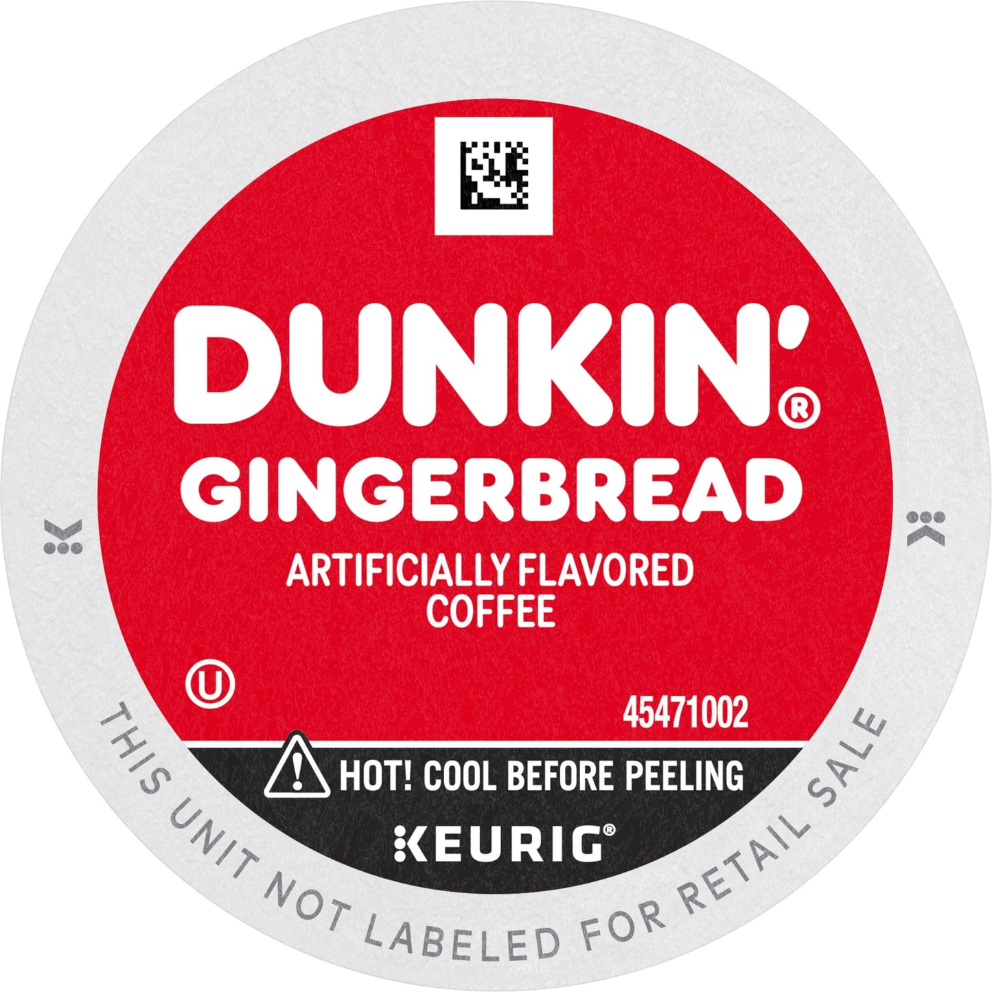 Dunkin Gingerbread Artificially Flavored Coffee  K-Cup Pods  60 Ct.