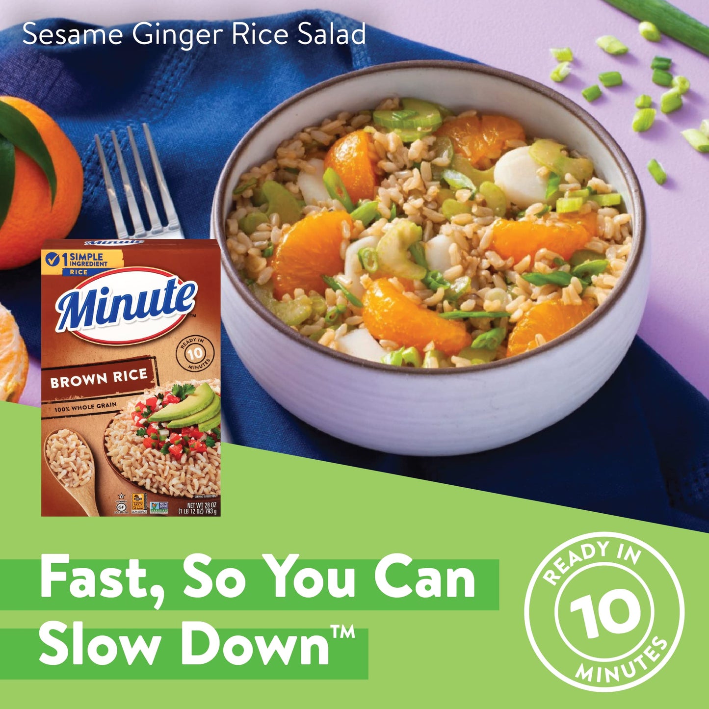 Minute Instant Brown Rice, Quick Meals, 28-Ounce Box, Model 14894