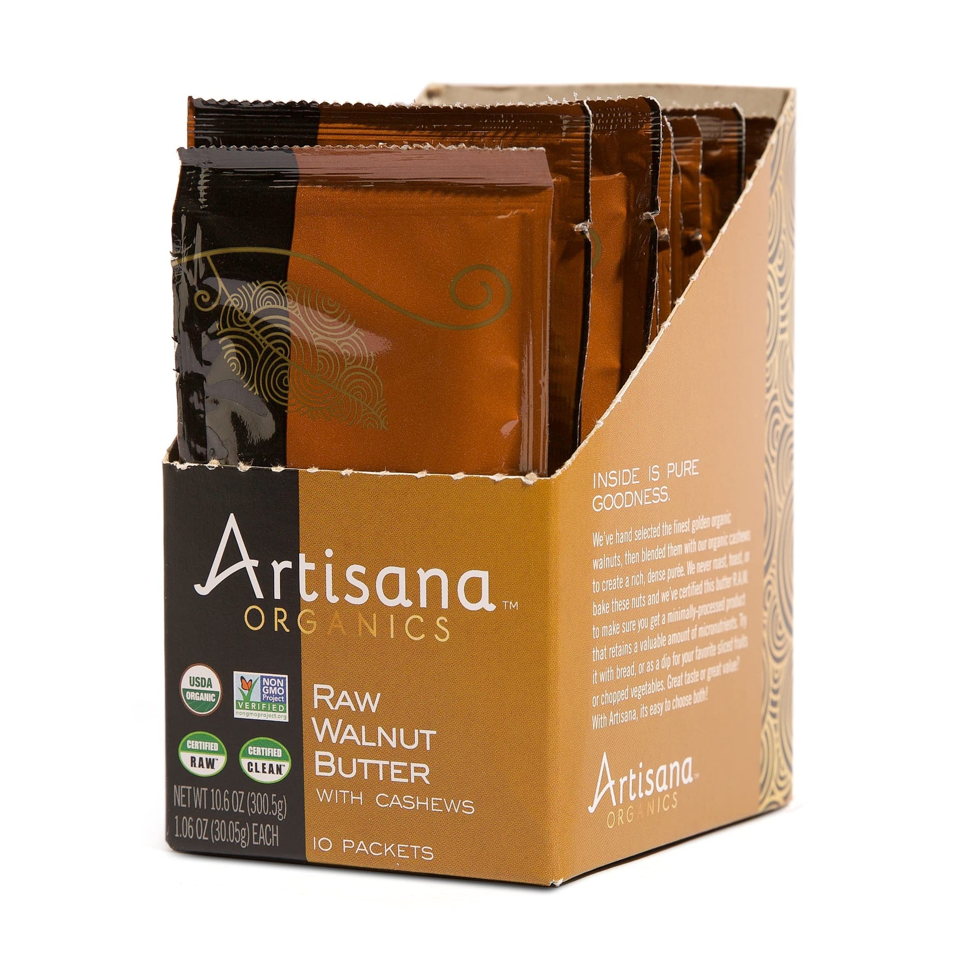 Artisana Organics Raw Walnut Butter with Cashews - No Sugar Added, Just Two Ingredients - Vegan, Paleo, Keto Friendly Snack, 1.0