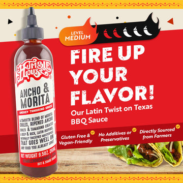 Humble House Ancho & Morita Chiles Hot Sauce, Vegan, Low Calories, 9.5 oz