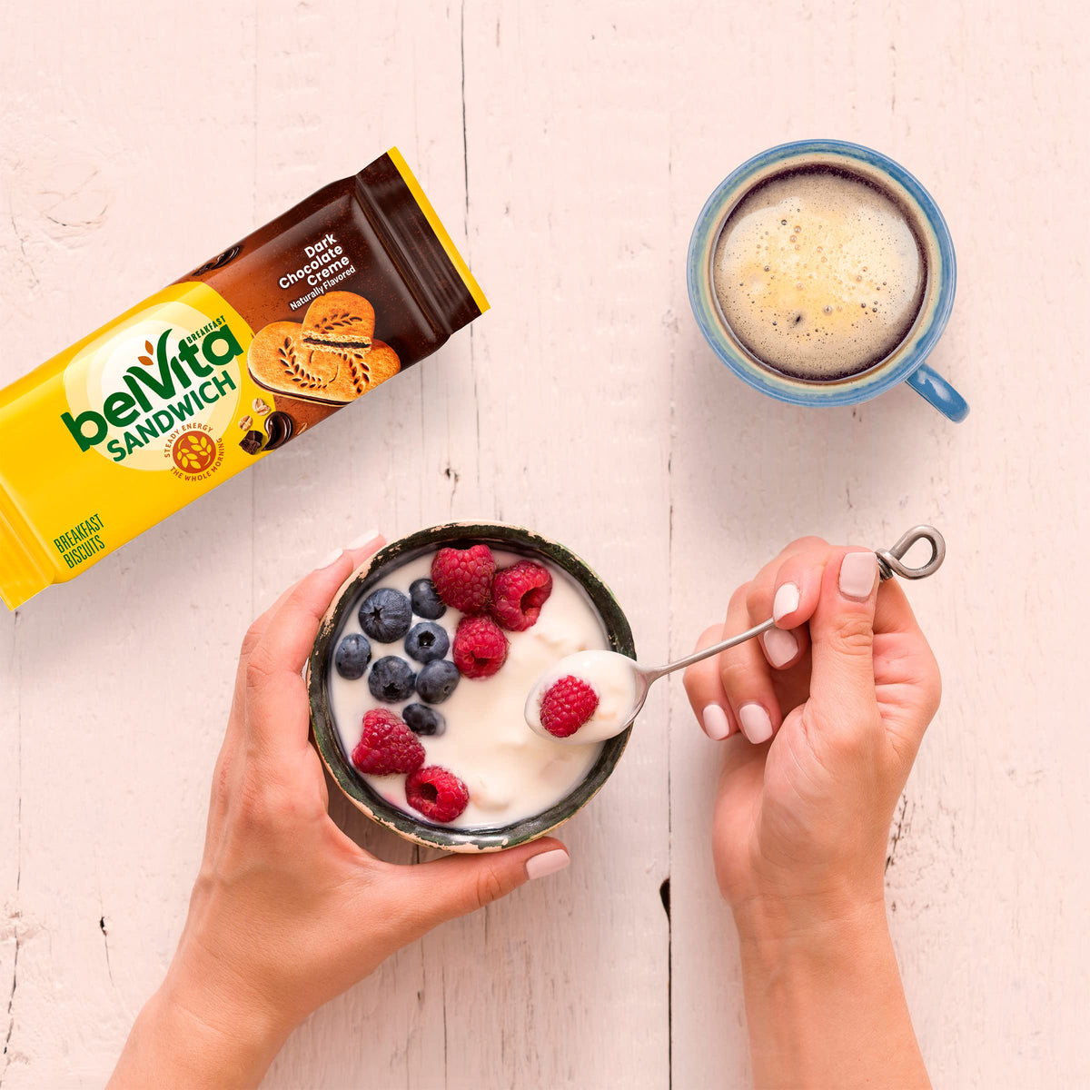 belVita Breakfast Bar Biscuit Sandwiches, Dark Chocolate Creme, 8 Packs (2 Biscuits Per Pack)