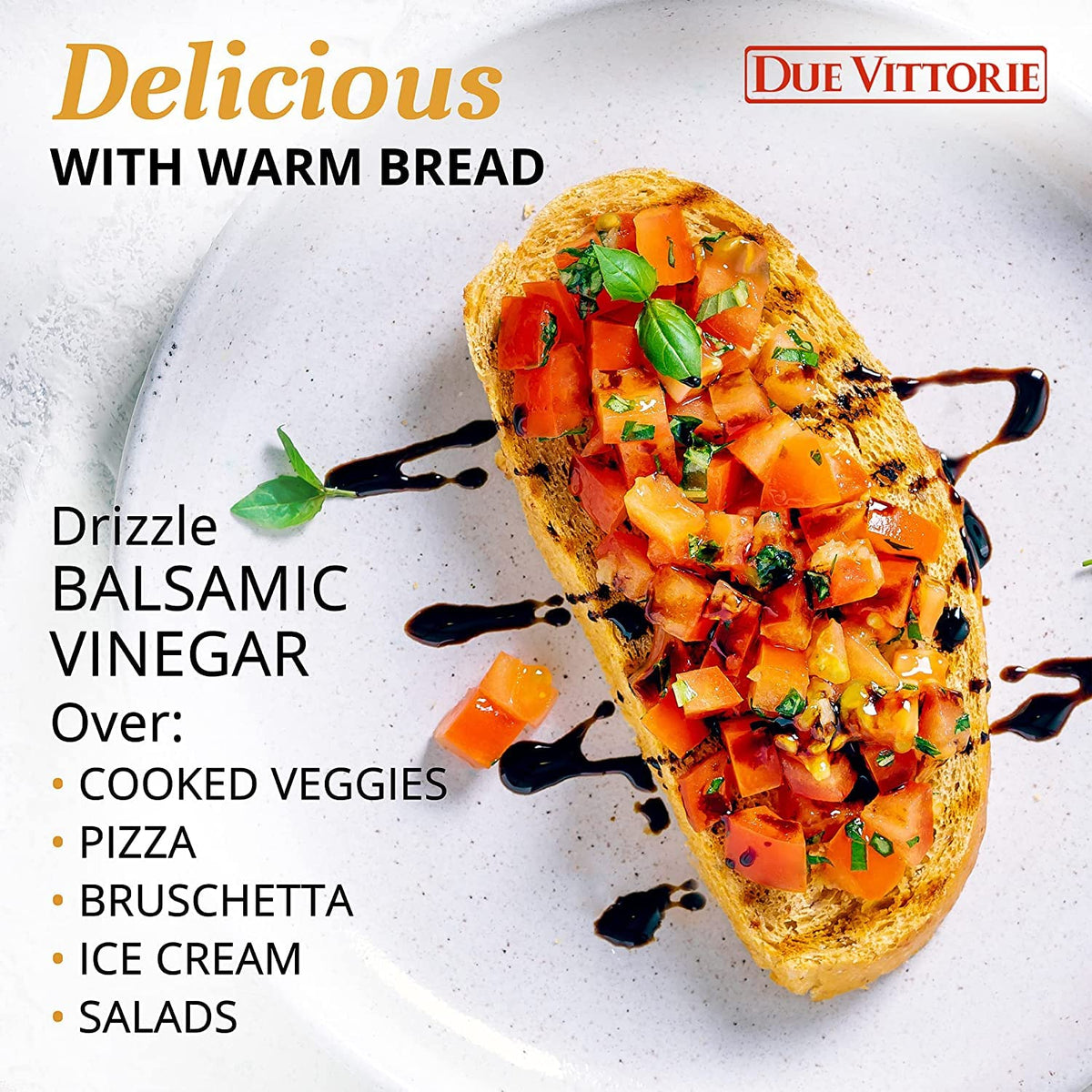 Due Vittorie Balsamic Vinegar, Barrel Aged, All-Natural, Extra Dense, 8.45 Fl Oz (250ml)