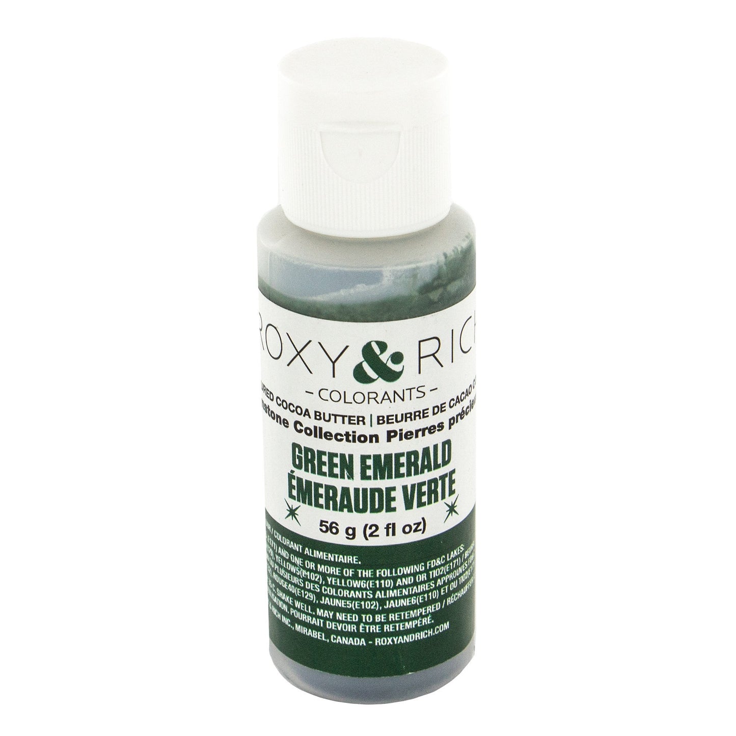 Roxy & Rich Gemstone Collection Cocoa Butter, 56 Grams Green Emerald