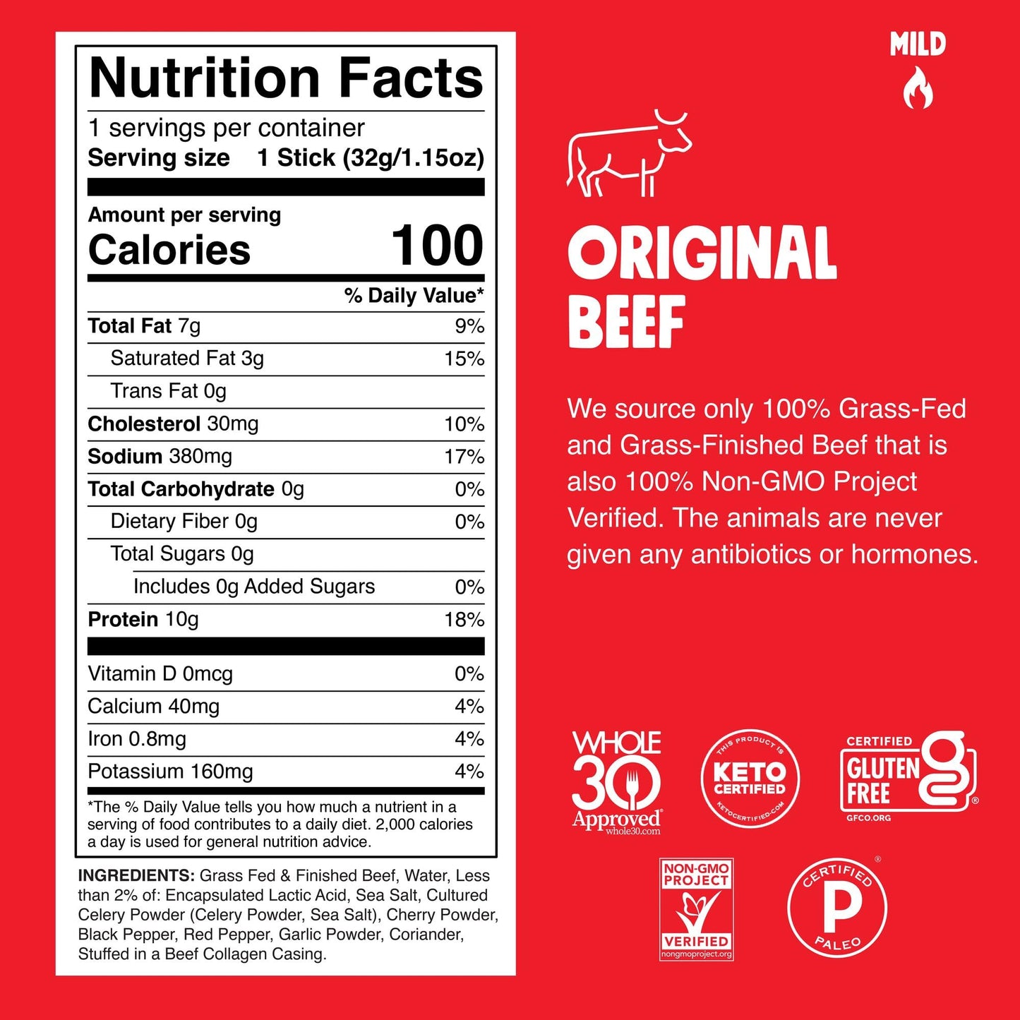 CHOMPS BEEF STICKS ORGNL ( 24 X 1.15 OZ   )