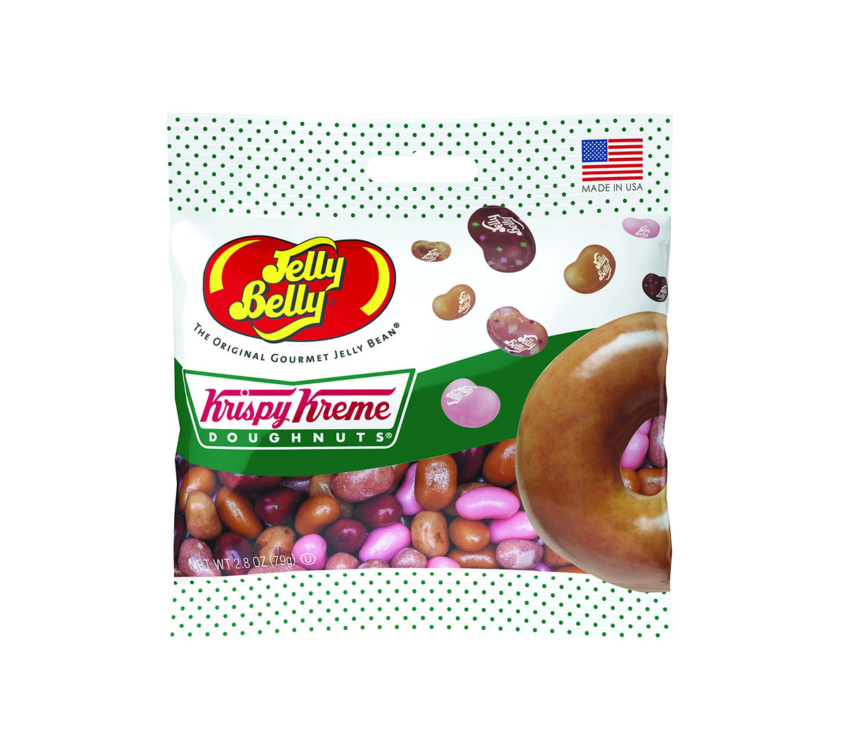 Jelly Belly Krispy Kreme Doughnuts Jelly Beans, Assorted Doughnut Flavors, 2.8-Oz, 12 Pack