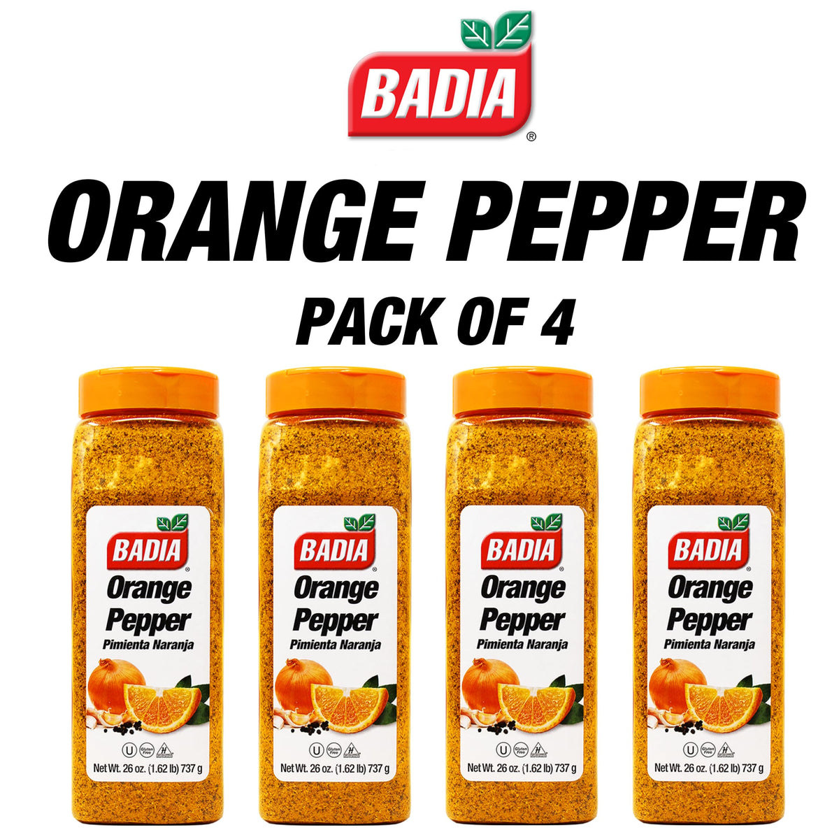 Badia Orange Pepper Seasoning, 26 Ounce (Pack Of 4)