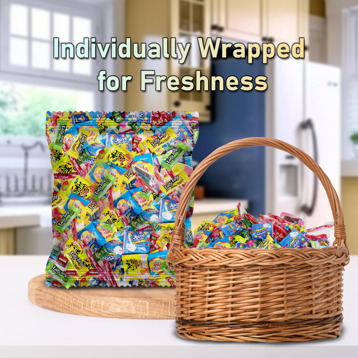 Halloween Candy Variety Pack Bulk - 12 LB Assorted Candy Mix | Individually Wrapped Candies for Goodie Bags  Party Favors  Kids Events  Offices & Holidays | Mixed Fruit Gummy Flavor
