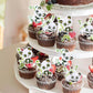 Rssta i Panda Cupcake Toppers - 36 Pack Green Bamboo Baby Panda Bear Picks for Baby Shower & Kids Birthday Party Decorations