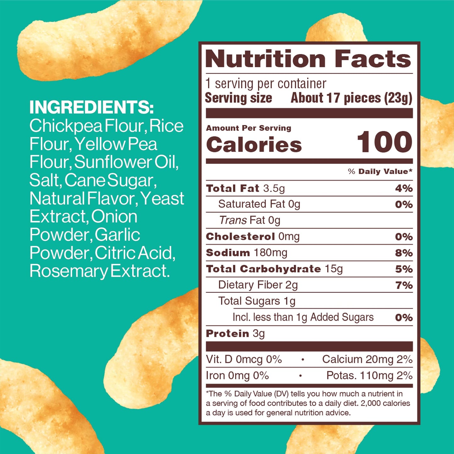 Hippeas Chickpea Puffs, Groovy White Cheddar, 0.8 Ounce (Pack of 30), 3g Protein, 2g Fiber, Vegan, Gluten-Free, Crunchy, Plant P