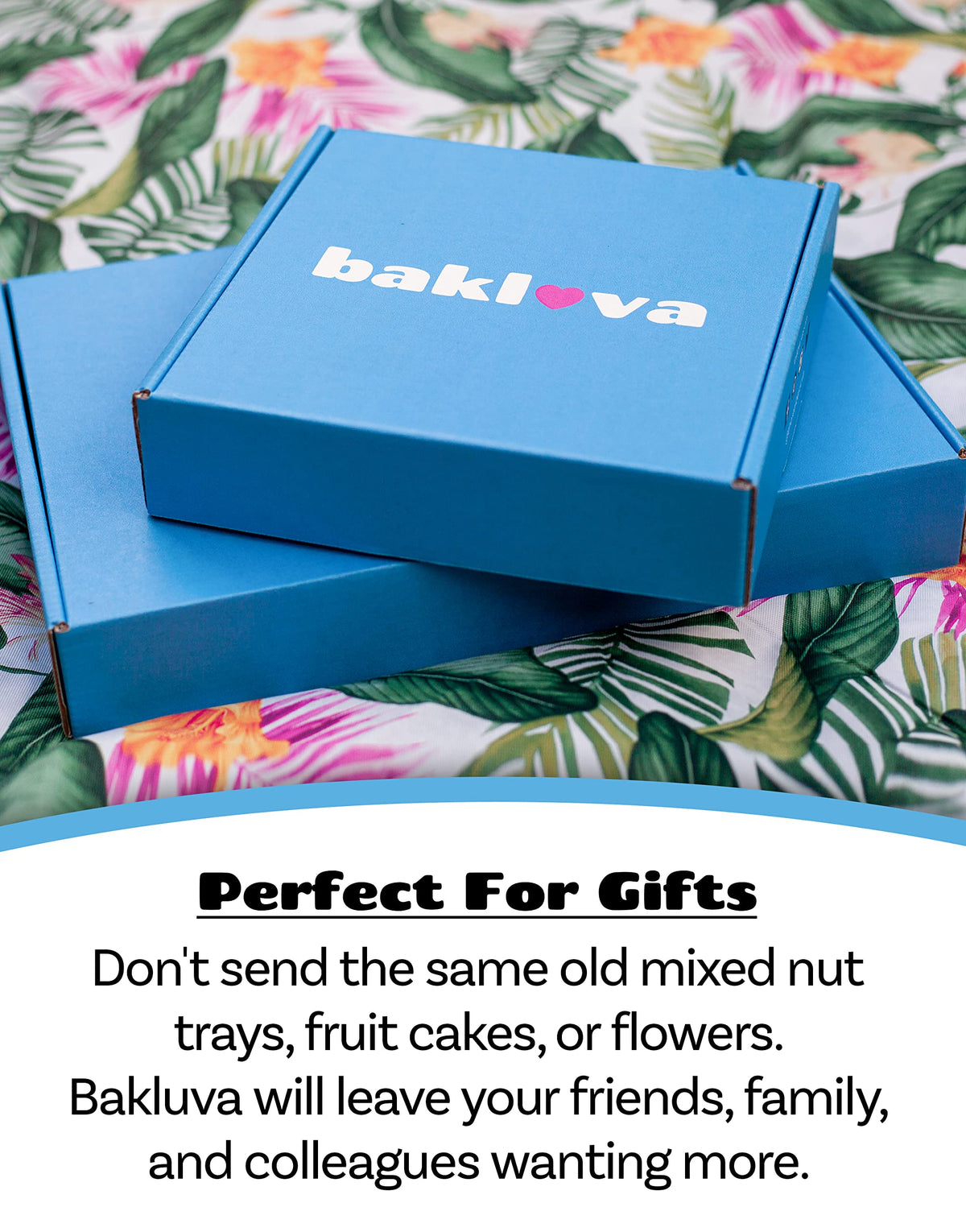 Bakluva 16-Piece Baklava Pastry Dessert Gift Box - (16) Large 2.3 Oz (66 Gram) Pieces - Perfect For Gifts, Parties, And More