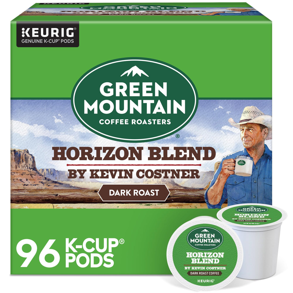 Green Mountain Coffee Roasters Horizon Blend Coffee, Single Serve Keurig K-Cup Pod, 96 Count