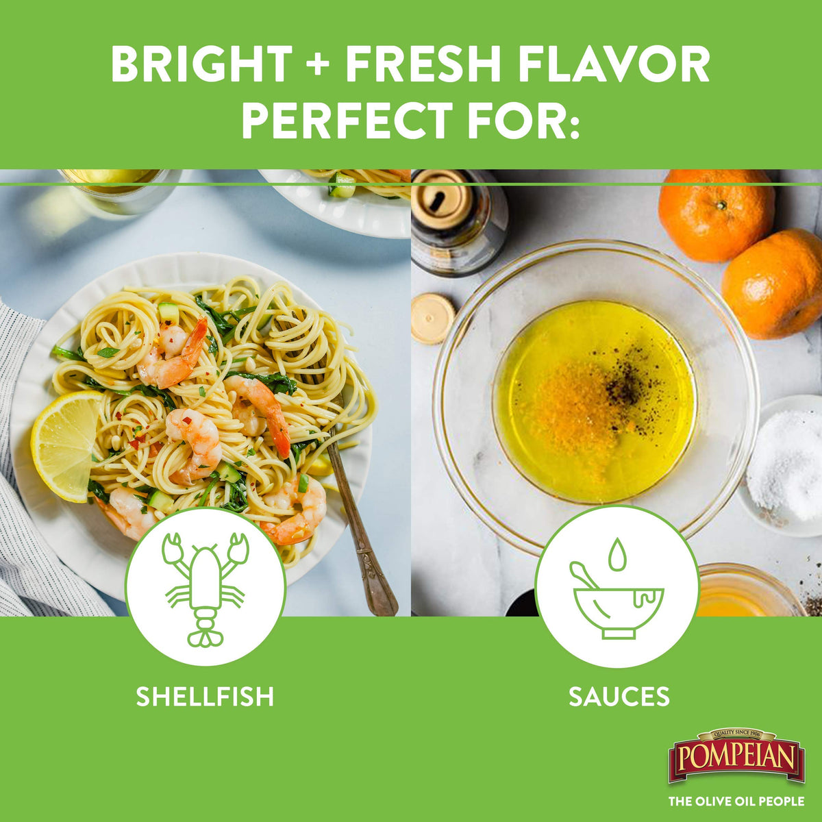 Pompeian Gourmet Organic White Wine Vinegar, Unfiltered, 16 FL OZ, Pack of 6