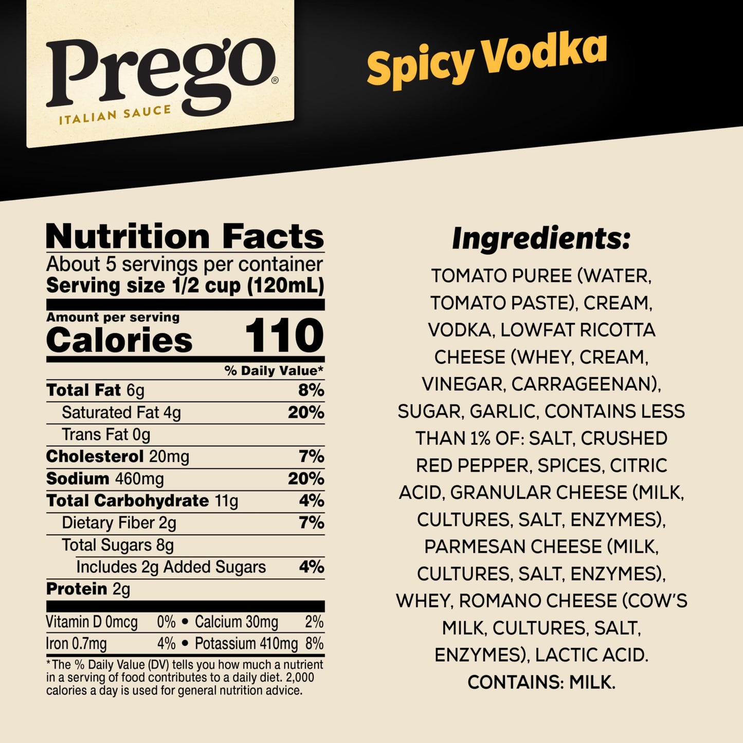 Prego Spicy spirit-inspired flavor Pasta Sauce, 23.75 oz Jar, Pack of 1, Ideal for Pasta Dishes