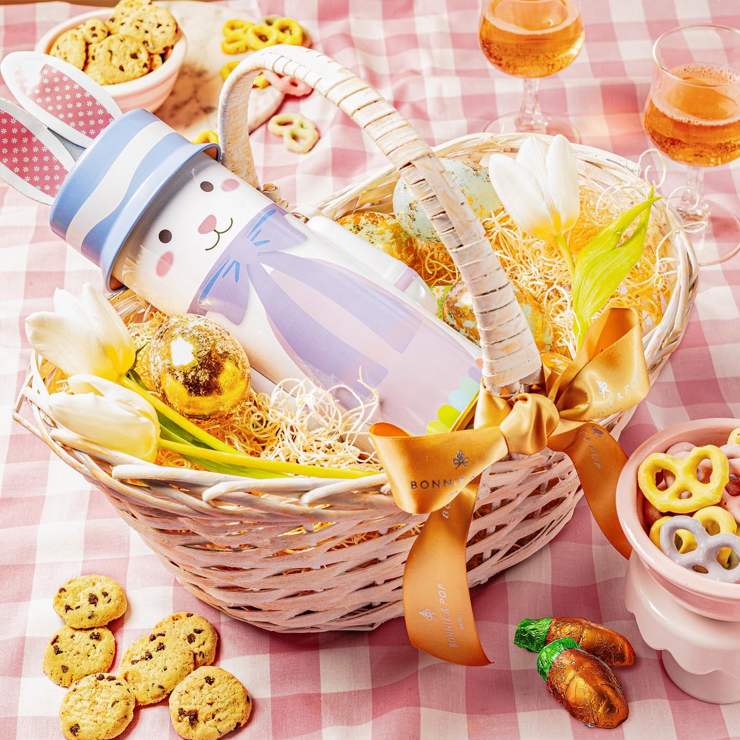 Easter Gift Basket | Snack And Treat Filled Easter Candy Bunny | Perfect For Kids, Families | Bonnie And Pop