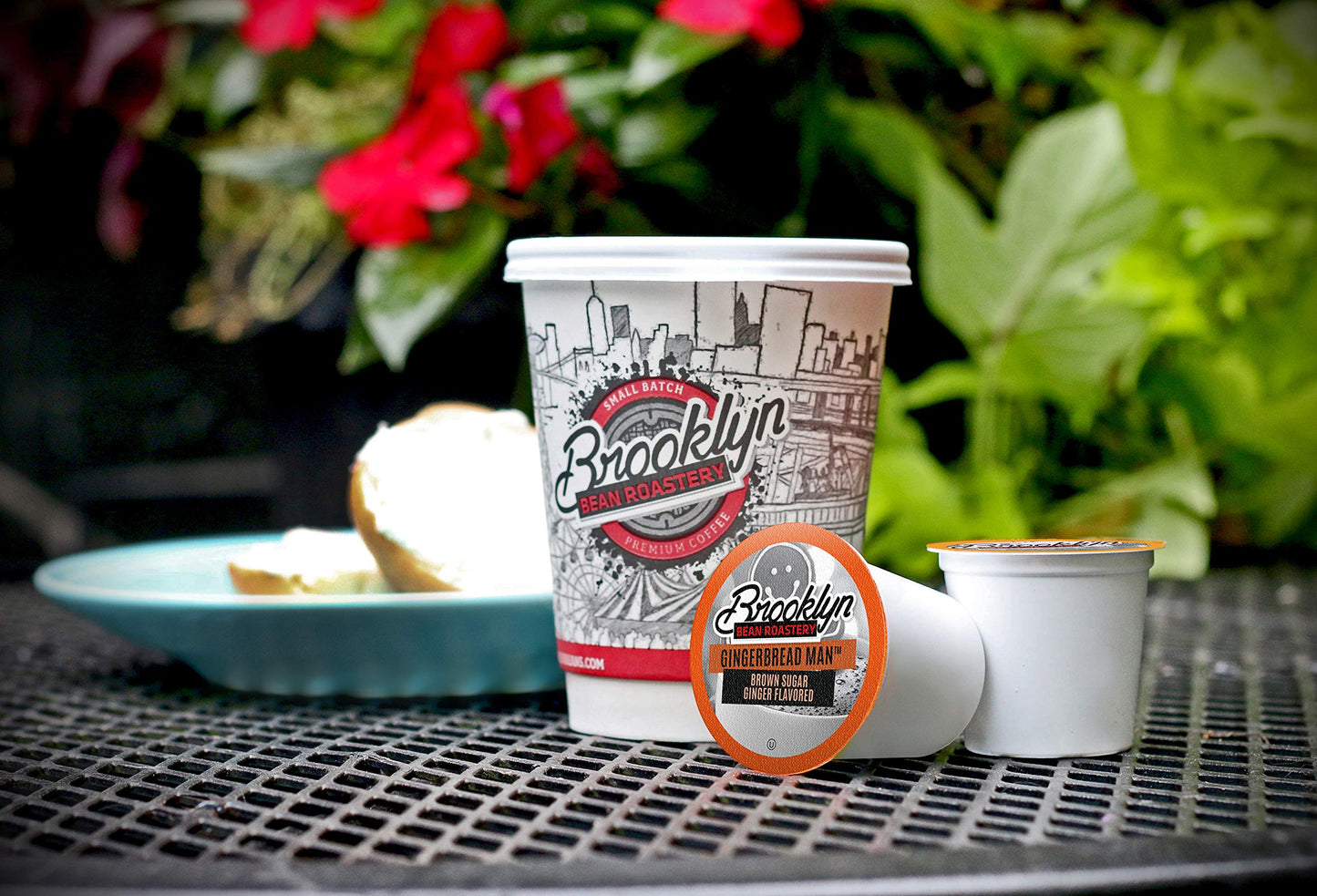 Brooklyn Beans Gingerbread Man Coffee Pods, 40 Count, Compatible with Keurig K Cup malt-inspired, Festive Gingerbread Flavor