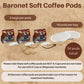 Baronet Coffee Pods - Organic Medium Roast, Regular Strength, 54 Pods (3 Bags of 18 Count) - Single Serve Use