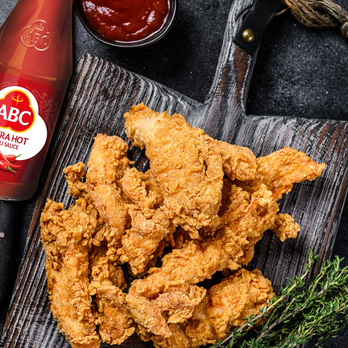 Abc Extra Hot Chili Sauce, 11.3 Oz, Spicy Sriracha Style Sambal, No Msg, Umami Flavor, Indonesian Bbq Dip Made With Chili & Garl