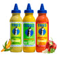 Tari Hot Sauce - Rocoto & Amarillo Pepper Variety Pack - Aji Amarillo + Zesty Verde + Smoky Heat - 11.8oz each (3Pk)
