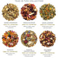 Tea Forte Demoiselle Advent Calendar Tea Gift Set of 12 Pyramid Infuser Tea Bags with Numbered Doors  Variety Pack of Assorted enhanced Loose Leaf Tea Bags