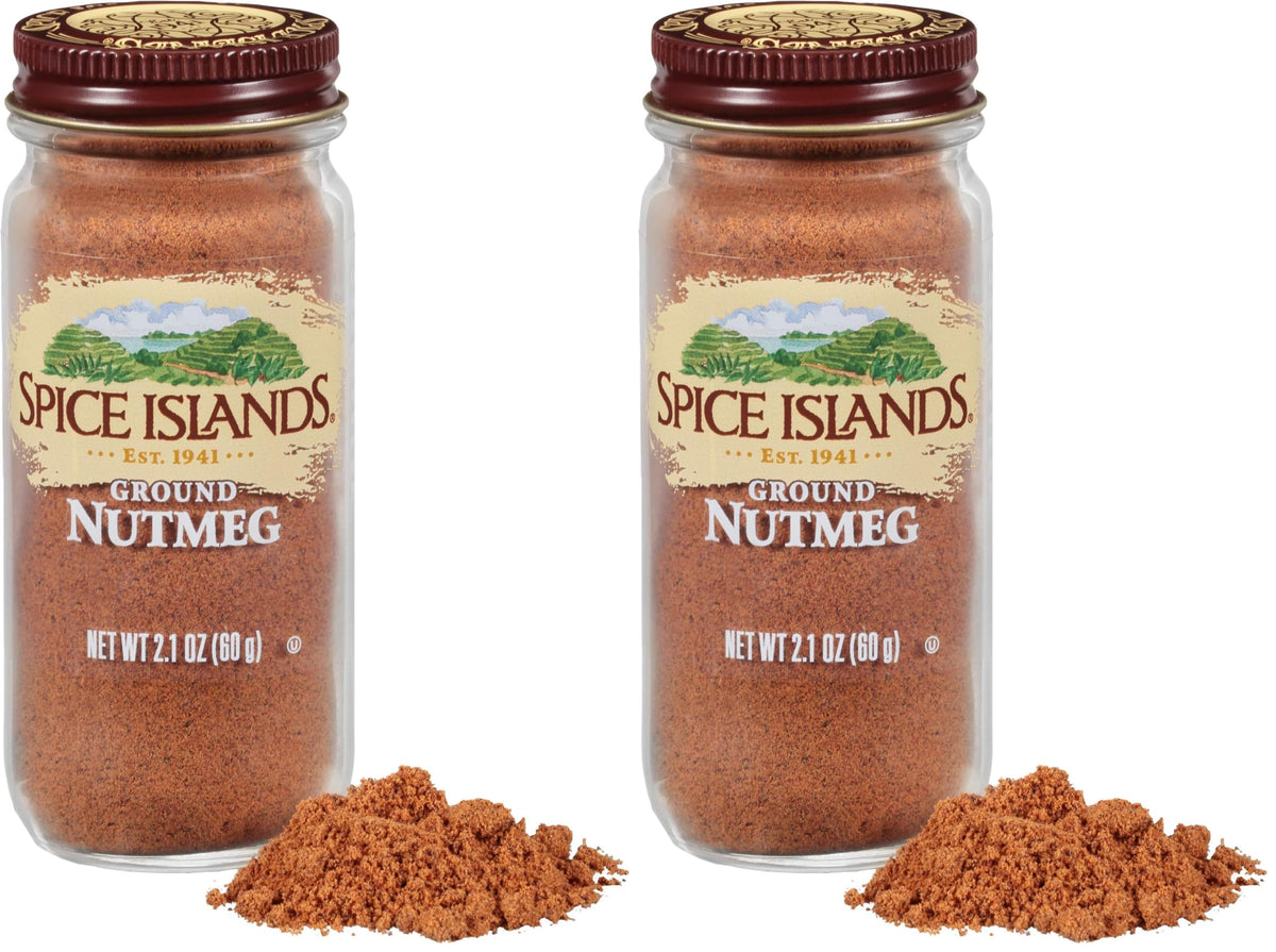 Spice Islands Ground, Nutmeg, 2.1 Ounce (Pack of 2)