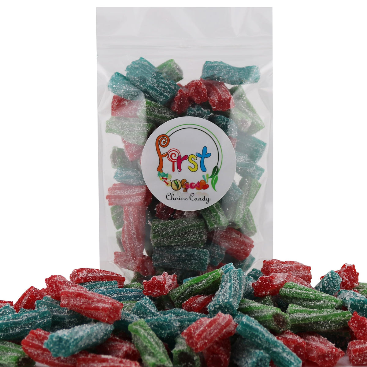 Firstchoicecandy Sour Licorice Twist Bites, Twisteroos Pectin Filled Sour Bites (4.4 Pound, Assorted)