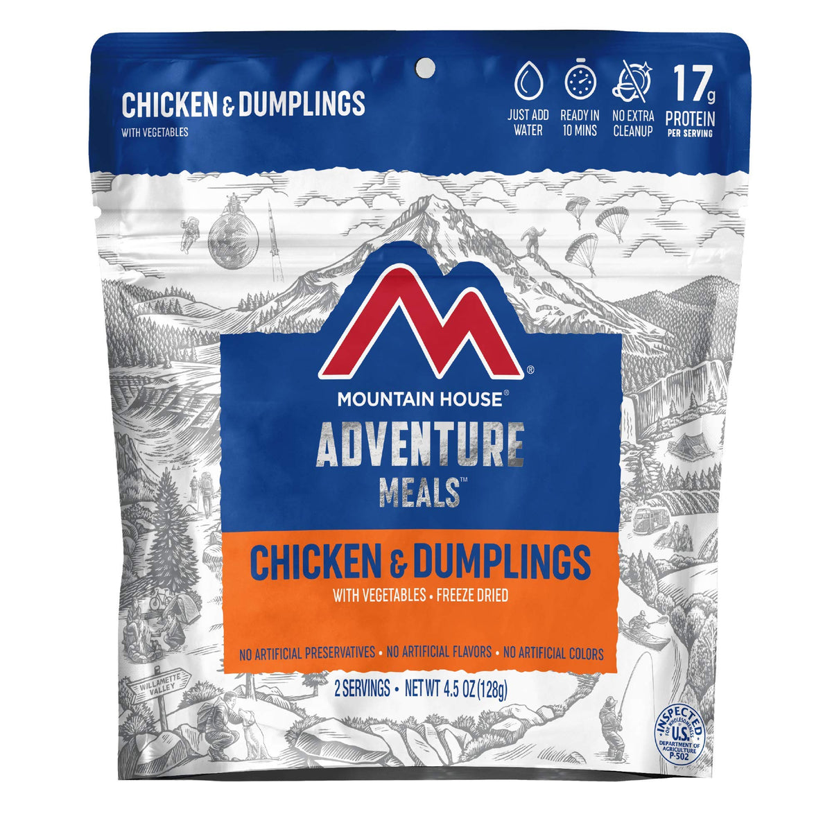 Mountain House Chicken & Dumplings | Freeze Dried Backpacking & Camping Food |6-Pack
