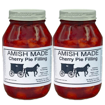 Amish Pie Filling Cherry - TWO 32 Oz Jars