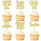 24PCS 12th Birthday Cupcake Toppers Twelve Happy 12th Official Teenager Straight Outta 2013 Cupcake Picks Cheers to 12 Lengend S