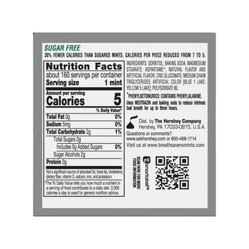 BREATH SAVERS Spearmint Sugar Free Breath Mints, 1.27 oz, 8 Tins - Freshen Your Breath Anytime, Sugar-Free Mints