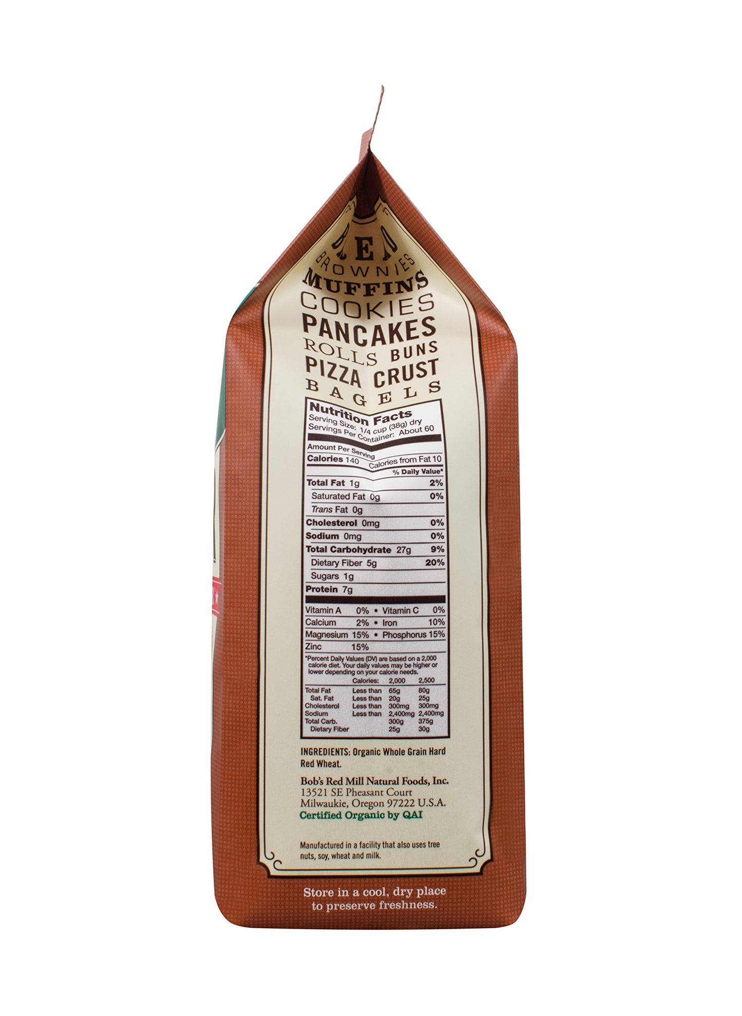 Bob'S Red Mill Whole Wheat Flour - 5 Lb