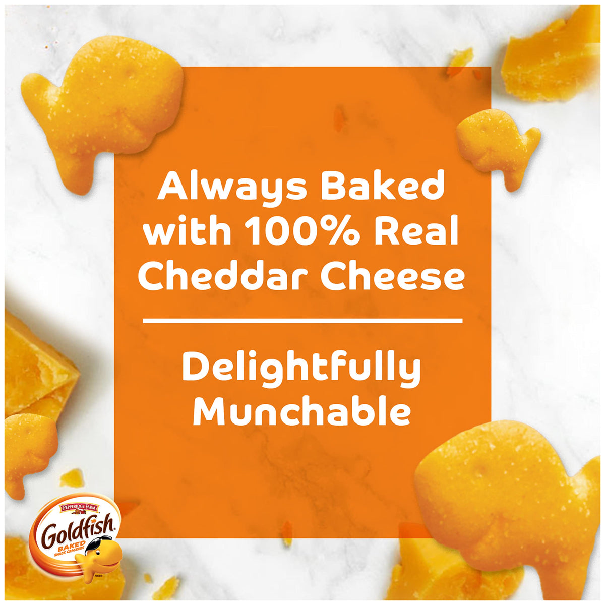Goldfish Cheddar Crackers, Snack Crackers, Halloween Edition, 27.3 Oz Carton