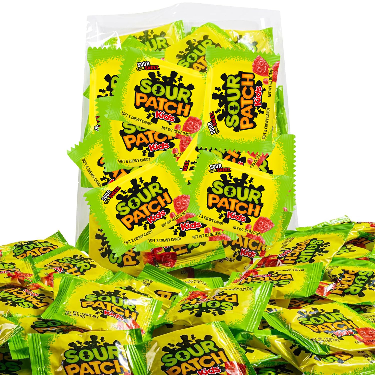 Bulk Candy Pack of SourPatch Kids Candy - Fun Size Individually Wrapped Candy for Movie Theater Candy, Holiday Stuffing Basket F