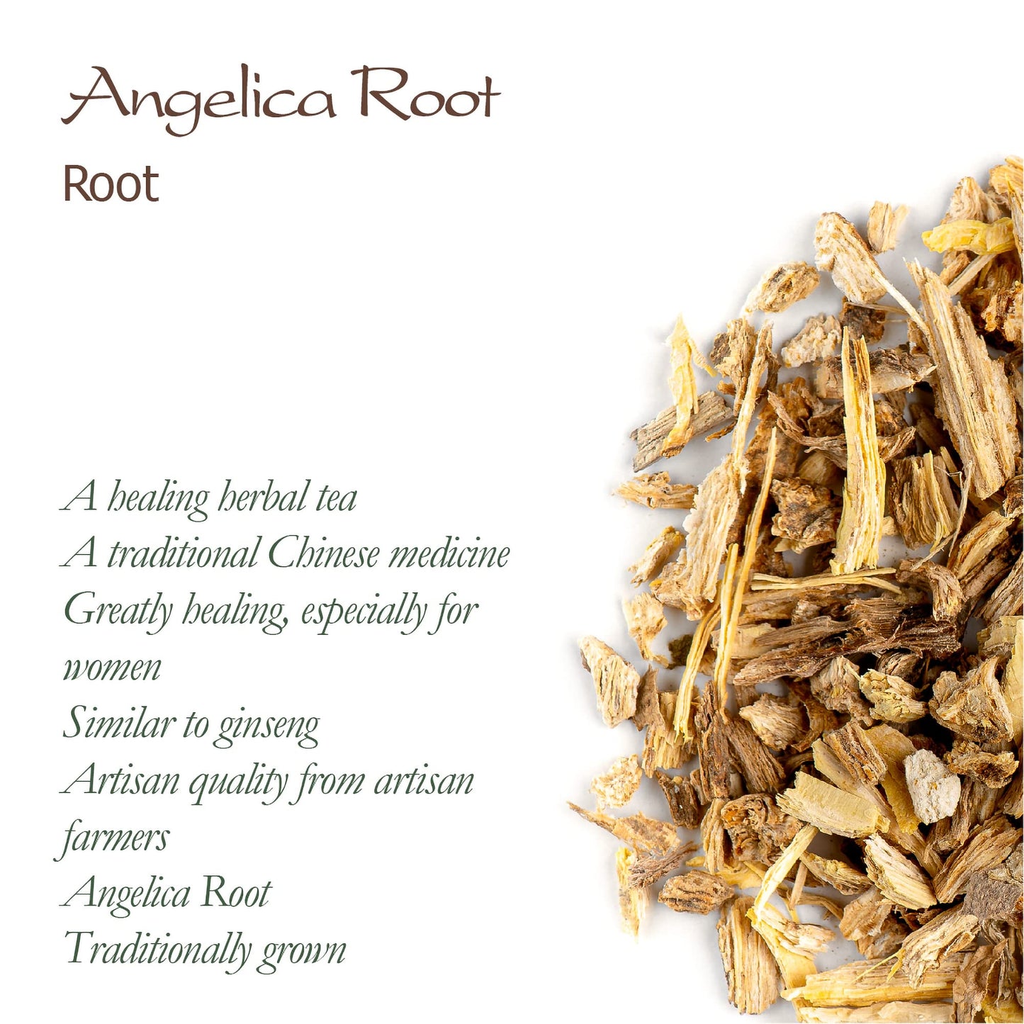 Angelica Root Organic Tea Dried - Roots Dry - Angelica Archangelica - Angelica Root Herb Angelica Roots Angelica Herb Angellica