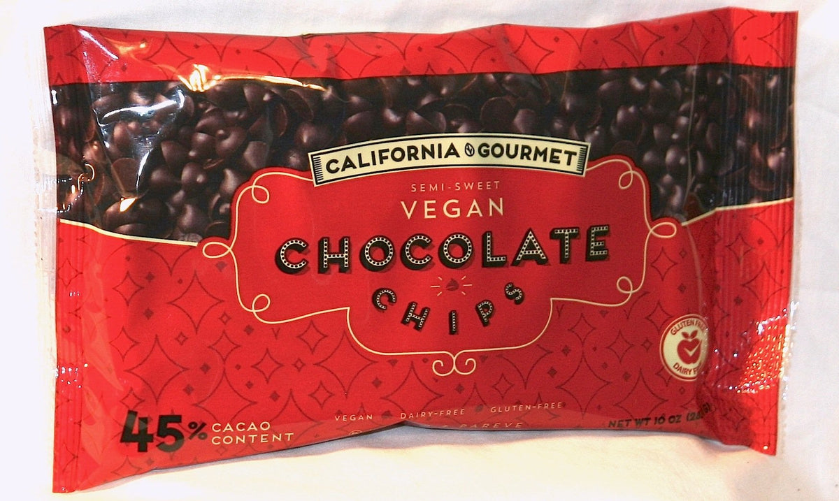45% Cocoa Vegan Chocolate Chips Dairy Free Kosher Gluten Free Nut Free (3 Pack)