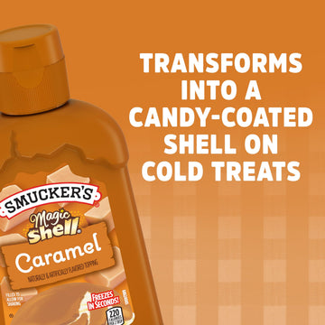 Smucker'S Magic Shell Caramel Flavored Topping, 7.25 Ounces (Pack Of 8)