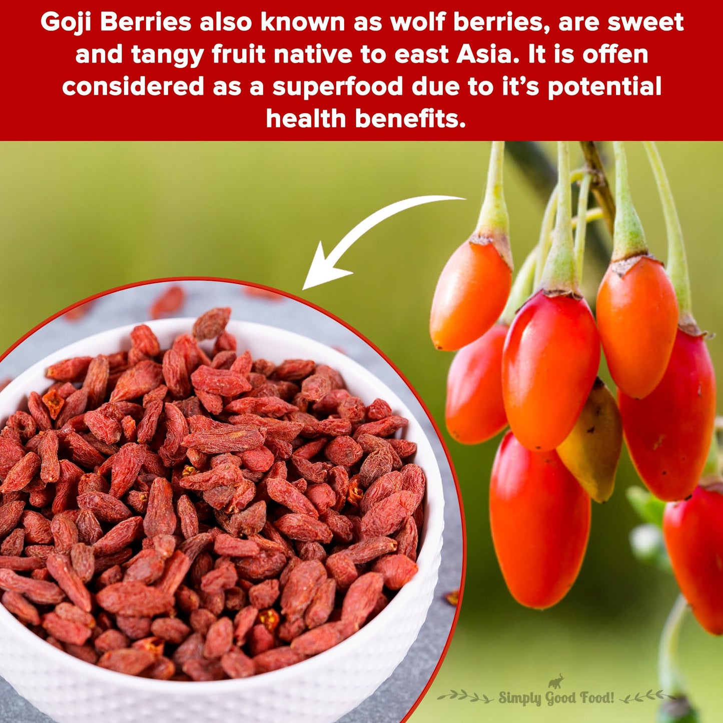 Urban Platter Goji Berries | 7.05 Oz (200G) | Dried Superfood Snack | Rich In Antioxidants & Fiber | Source Of Vitamin A & C | Gluten-Free & Non-Gmo | Perfect For Healthy Snacking, Oatmeal & Smoothies