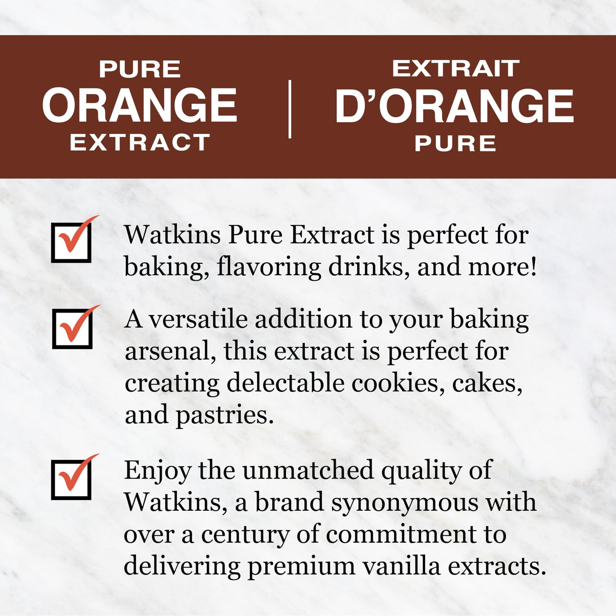 Watkins Pure Orange Extract, 2 Oz. Bottles, Pack Of 6 (Packaging May Vary)