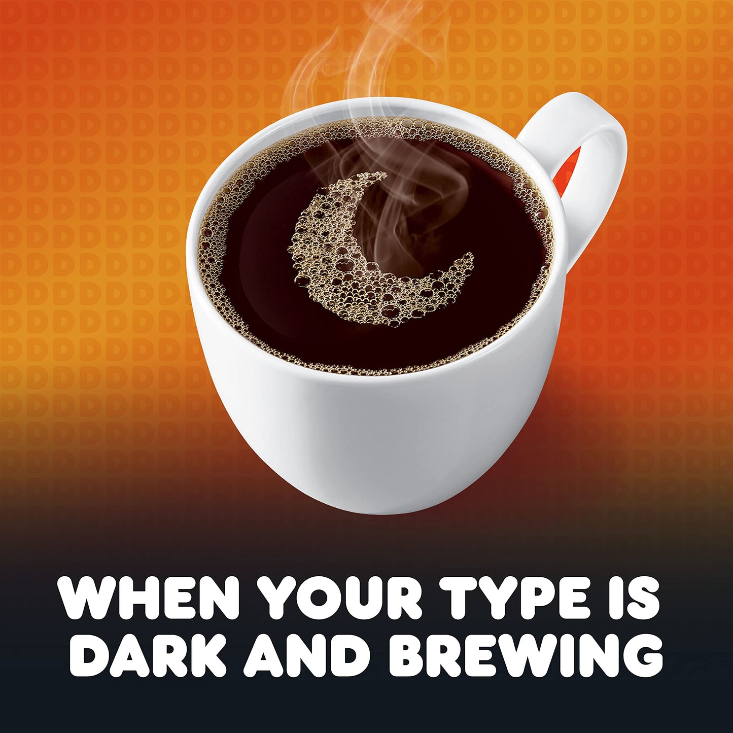 Dunkin Midnight Dark Roast Ground Coffee, 18.4 Ounce Bag, Pack of 6
