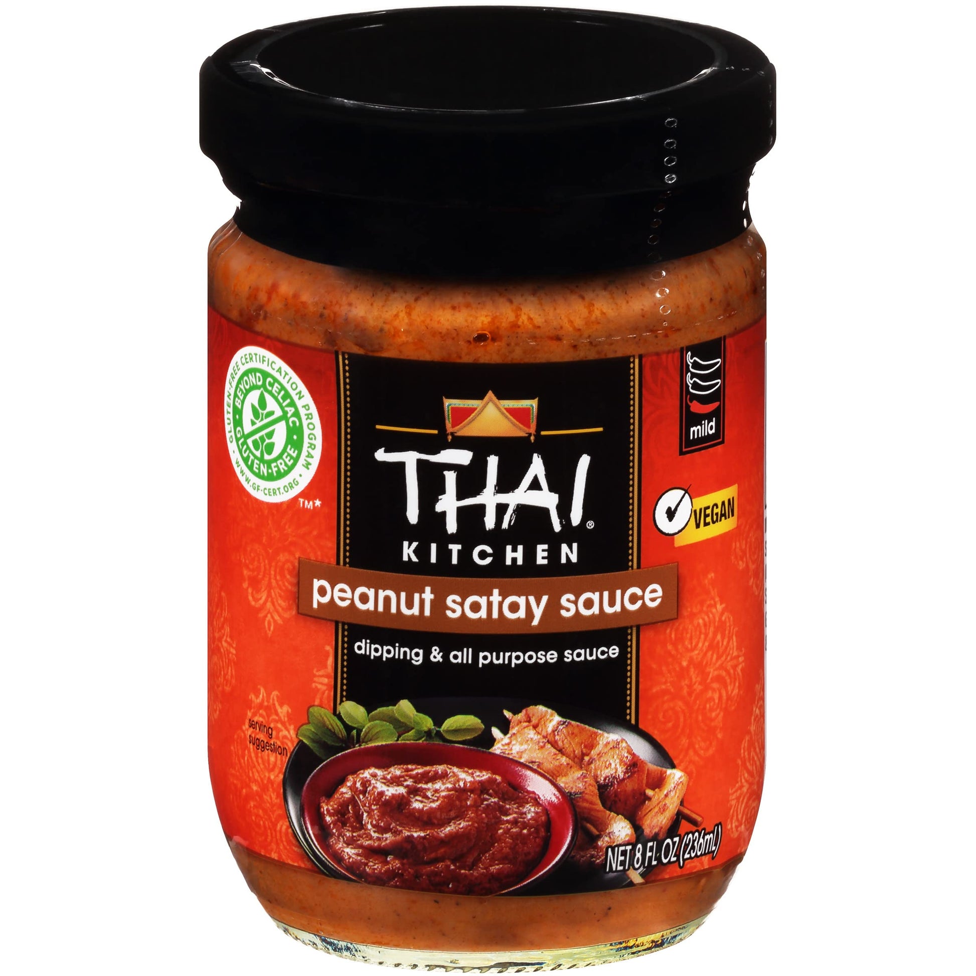 Thai Kitchen Gluten Free Peanut Satay Sauce, 8 fl oz (Pack of 12)