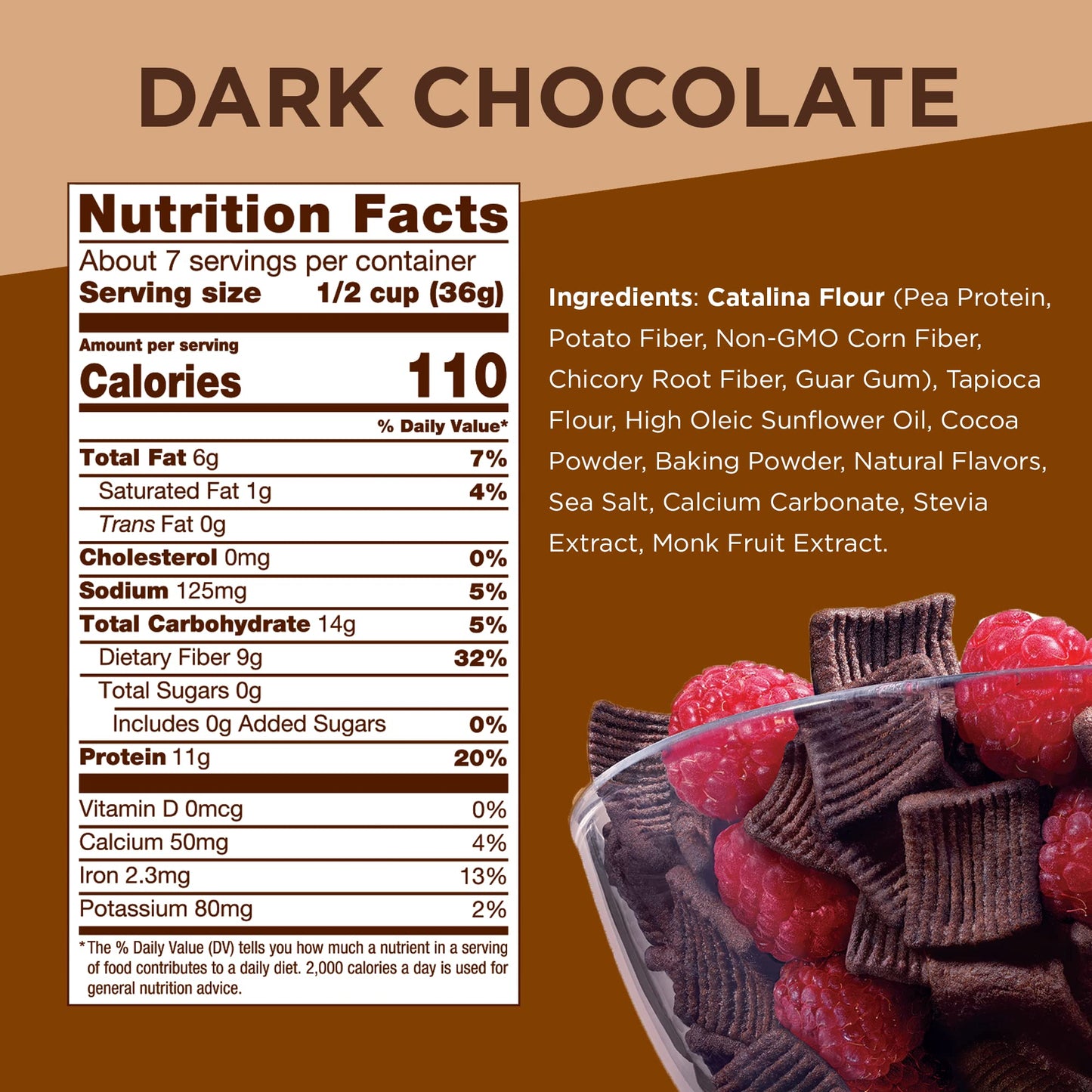 CATSNK DRK CHOC CERAL ( 6 X 9 OZ   )