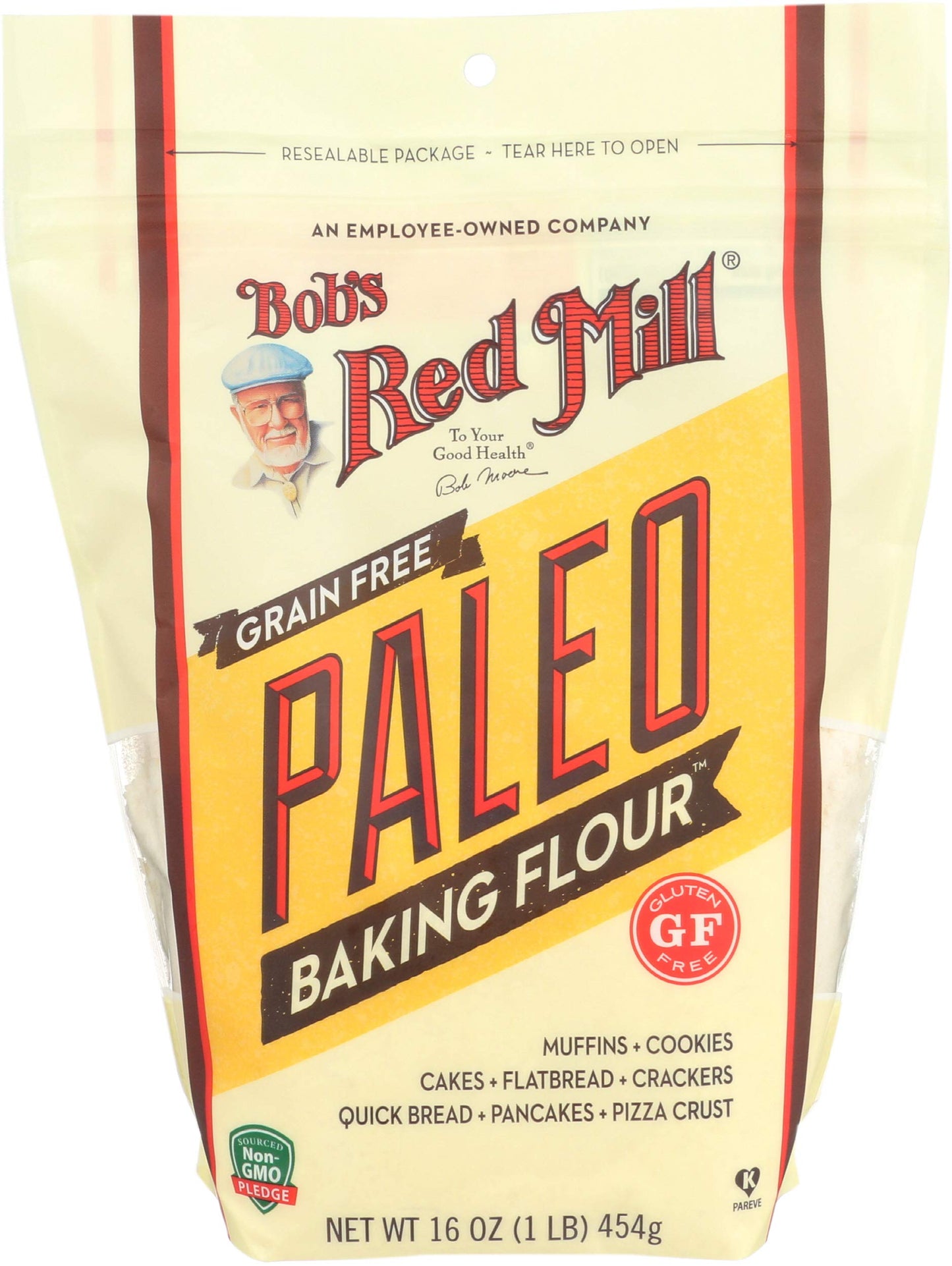Bobs Red Mill Paleo Baking Flour, 16oz (Pack of 1) - Gluten Free, Non GMO, Vegan, Paleo Friendly, Kosher