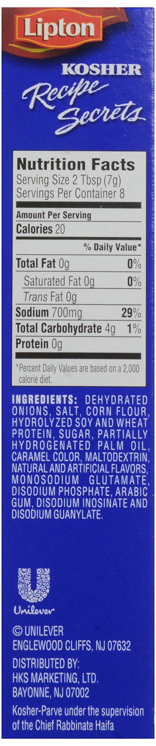 Lipton Kosher Onon Soup Mix 1.9oz Box
