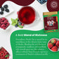 Pride Of India | Pommberry Wine-Inspired Fruity Green Tea | 15 Pyramid Full Leaf Individually Wrapped Tea Bags | Tangy & Fruity Flavor | Vibrant & Uplifting Experience | Caffeine Free, Non-Bioengineered