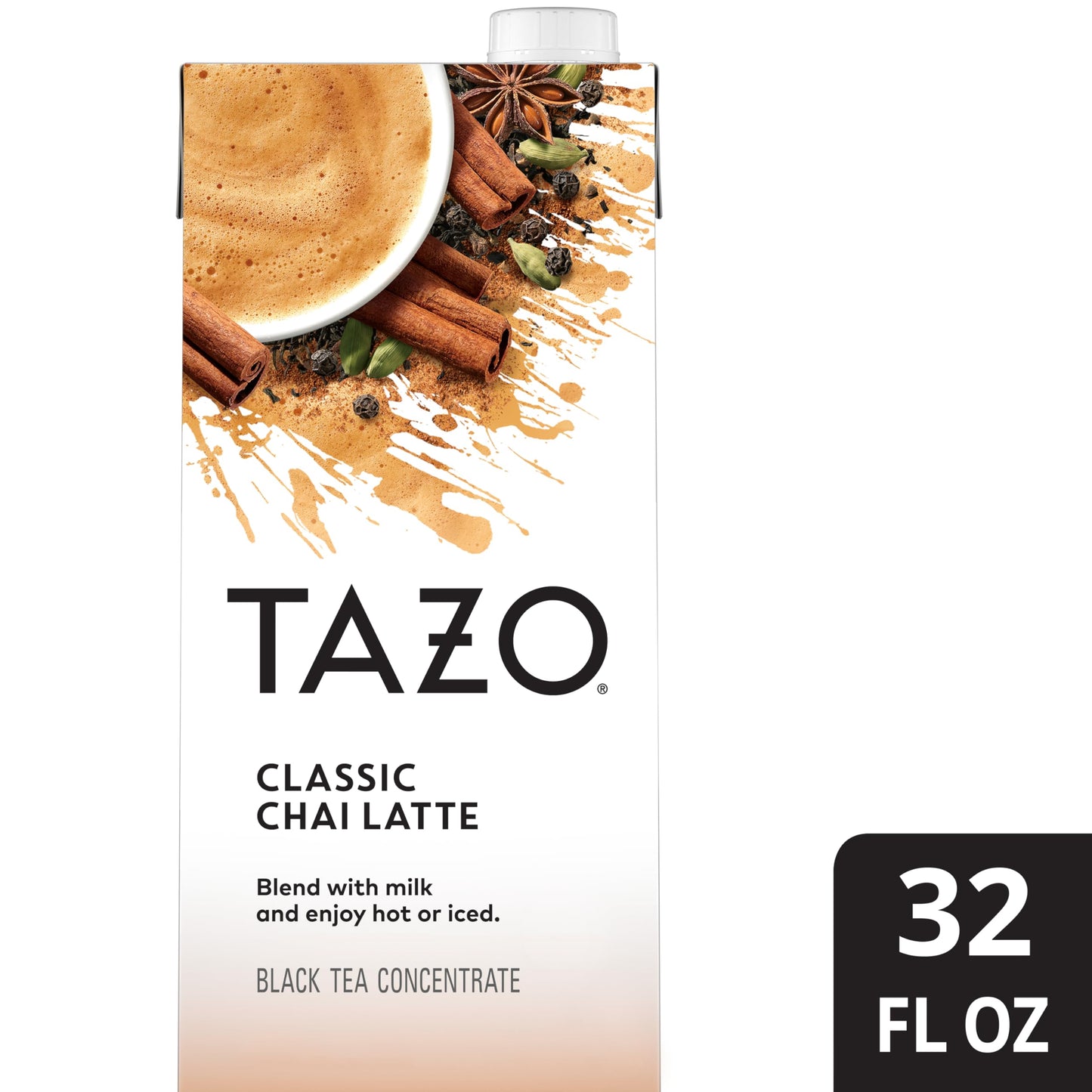 Tazo Chai Tea Latte Concentrate 32 Oz (2x32 Oz)