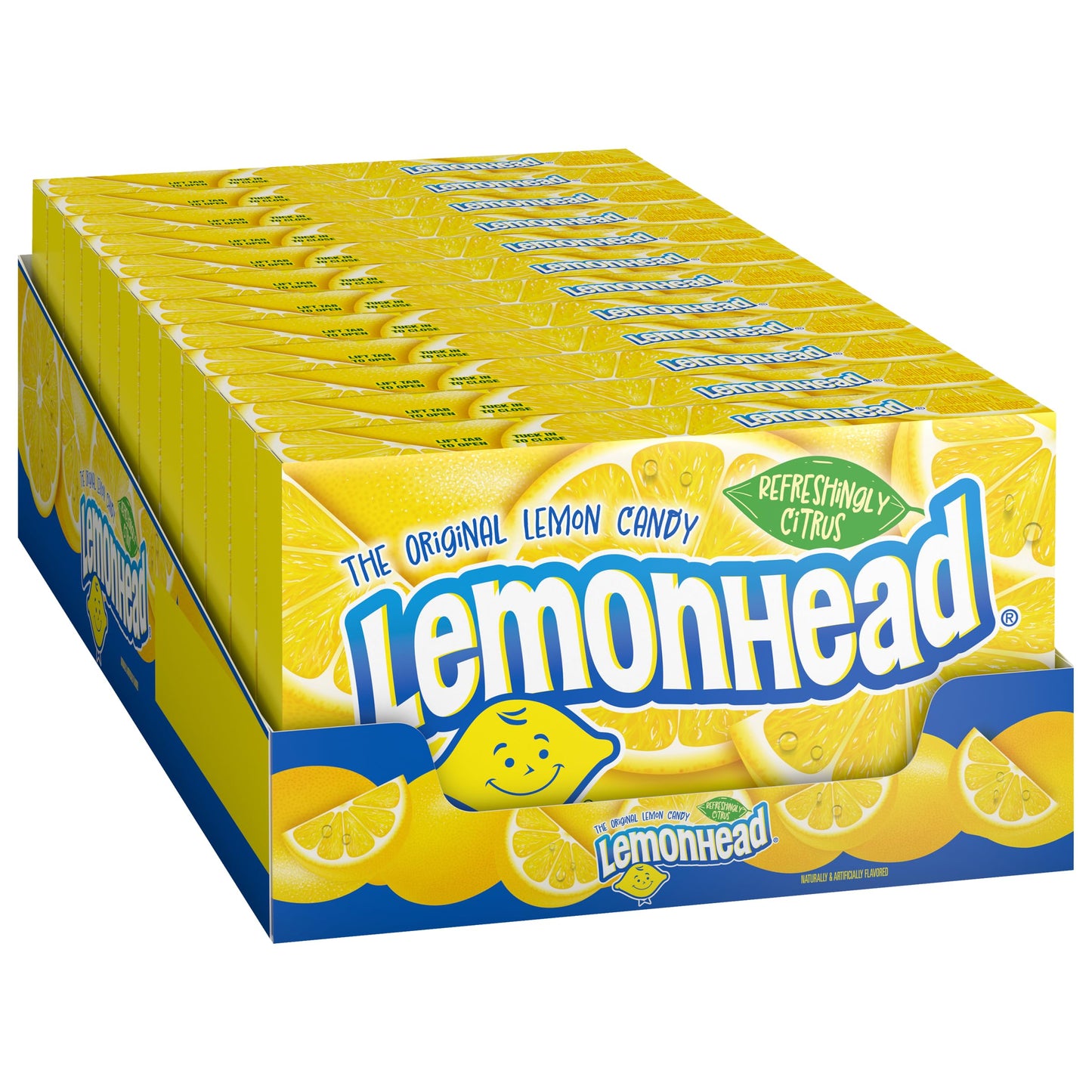 Lemonhead Hard Lemon Candy, 5 Ounce Movie Theater Candy Boxes (Pack Of 12)